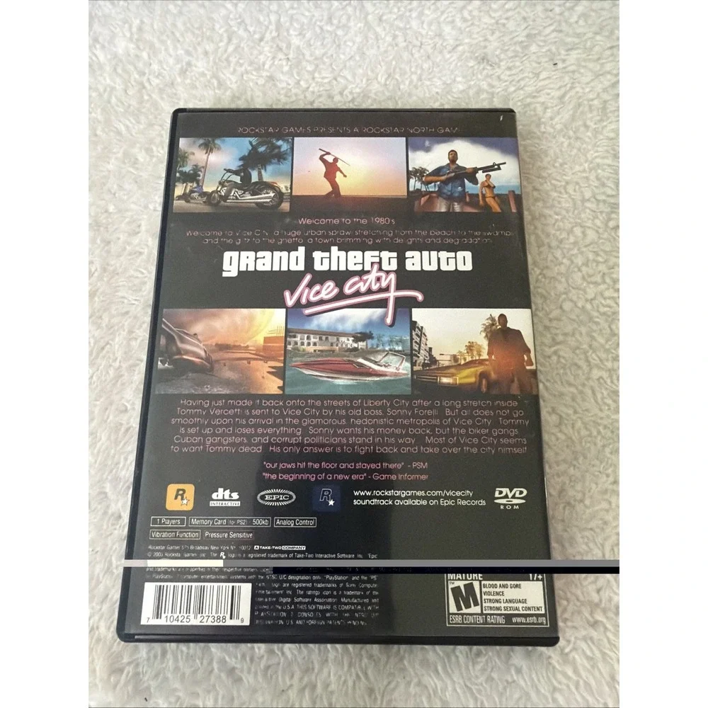 Grand Theft Auto Vice City PS2 PlayStation 2 Complete CIB Greatest Hits